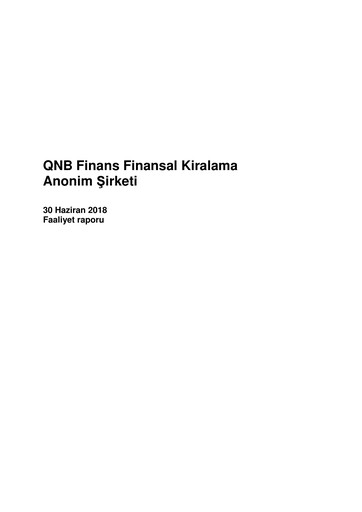 Thumbnail QNB Finans Finansal Kiralama (QNB Finansleasing) Half-year Report 2018-h1
