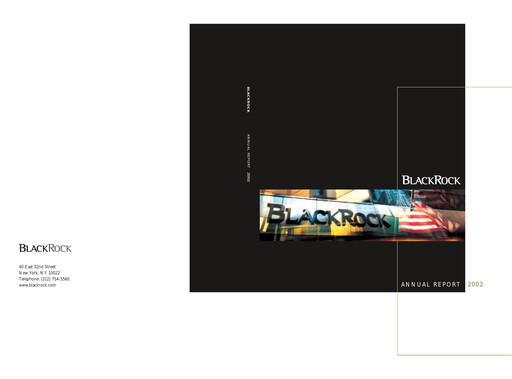 Thumbnail BlackRock Annual Report 2002