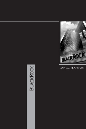 Thumbnail BlackRock Annual Report 2003
