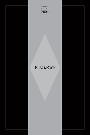 Thumbnail BlackRock Annual Report 2004