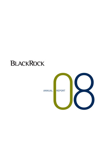 Thumbnail BlackRock Annual Report 2008