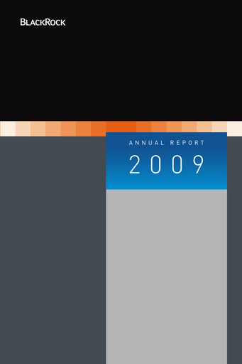 Thumbnail BlackRock Annual Report 2009