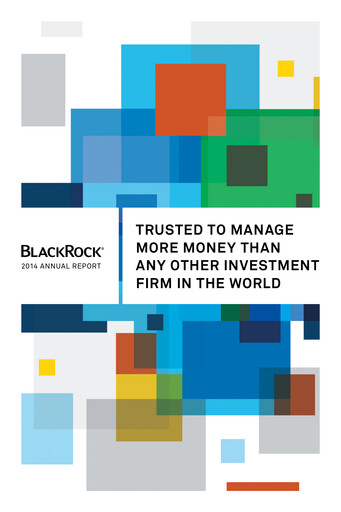 Thumbnail BlackRock Annual Report 2014