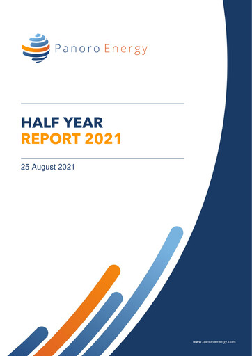 Thumbnail Panoro Energy ASA Half-year Report 2021-h1