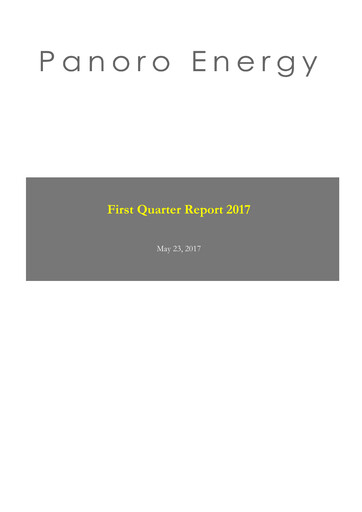 Thumbnail Panoro Energy ASA Quarterly Report 2017-q1