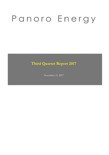 Thumbnail Panoro Energy ASA Quarterly Report 2017-q3