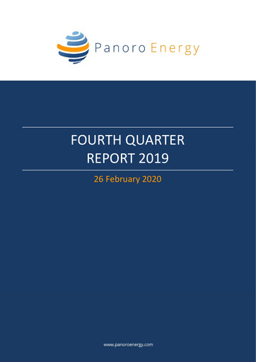 Thumbnail Panoro Energy ASA Quarterly Report 2019-q4