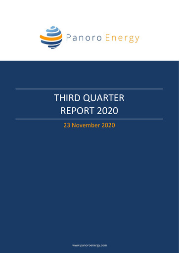Thumbnail Panoro Energy ASA Quarterly Report 2020-q3