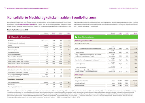 Thumbnail Evonik Industries ESG Report 2025
