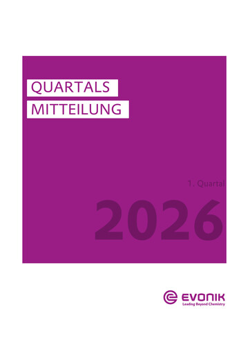 Thumbnail Evonik Industries Quarterly Report 2026-q1