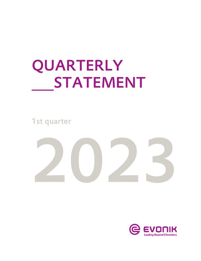Thumbnail Evonik Industries Quarterly Report 2023-q1