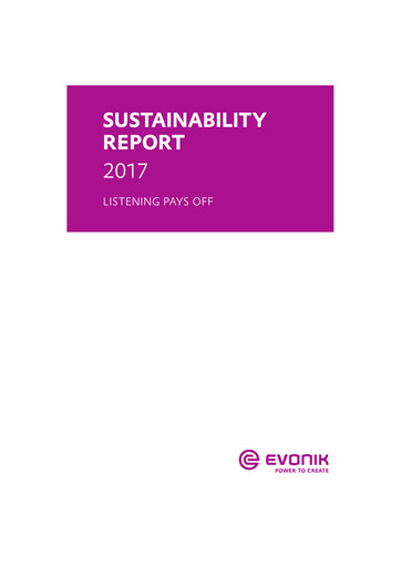 Thumbnail Evonik Industries Sustainability Report 2017