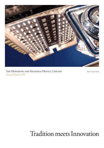 Thumbnail Hongkong and Shanghai Hotels Annual Report 2015