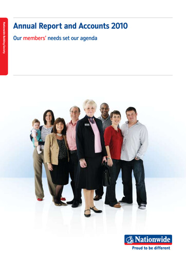 Thumbnail Nationwide Building Society Annual Report 2010