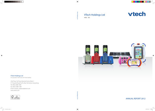 Thumbnail Vtech Annual Report 2012