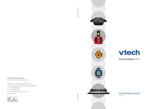 Thumbnail Vtech Annual Report 2015