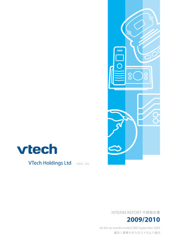Thumbnail Vtech Half-year Report 2010-h1