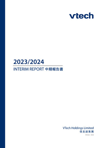 Thumbnail Vtech Half-year Report 2024-h1