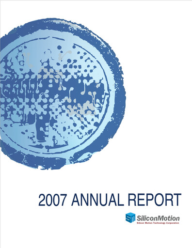 Thumbnail Silicon Motion
 Annual Report 2007