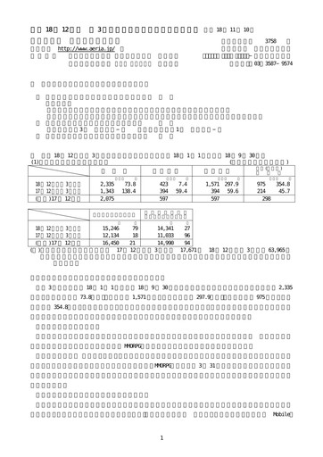 Thumbnail Aeria Quarterly Report fy2006-q3