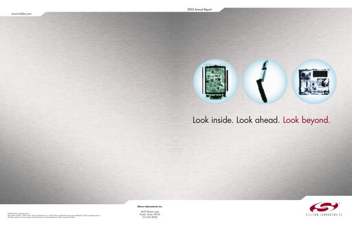 Thumbnail Silicon Labs
 Annual Report 2003