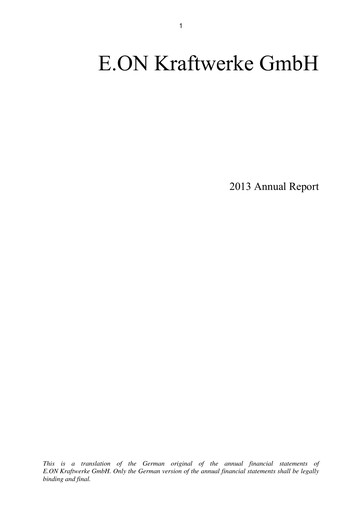 Miniature Uniper Rapport annuel 2013