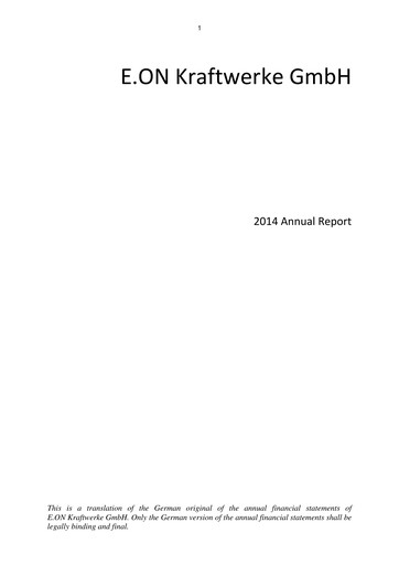 Miniature Uniper Rapport annuel 2014