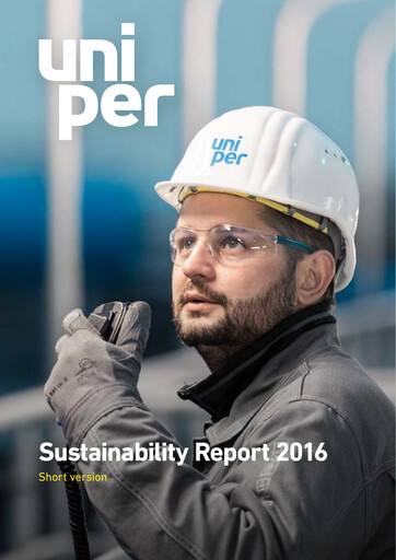 Thumbnail Uniper Sustainability Report 2016