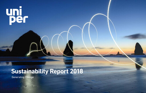 Thumbnail Uniper Sustainability Report 2018