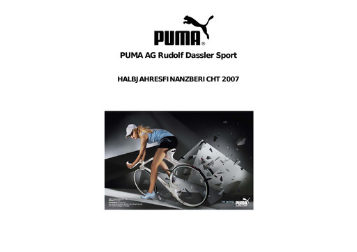 Thumbnail PUMA Half-year Report 2007-h1