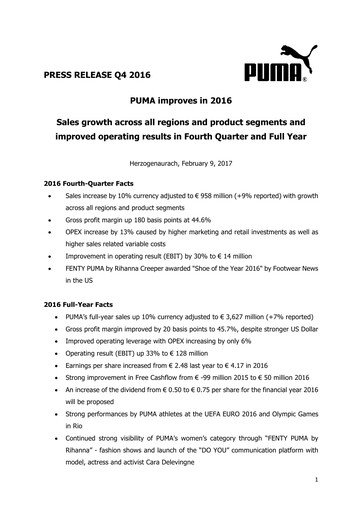 Thumbnail PUMA Quarterly Report 2016-q4