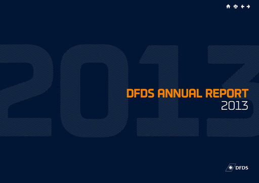 Thumbnail DFDS A/S Annual Report 2013