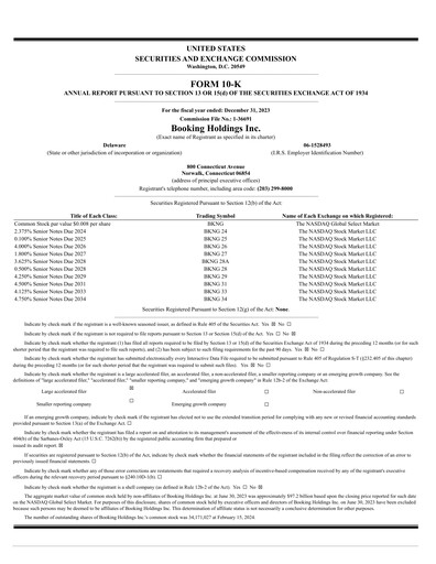 Thumbnail Booking Holdings (Booking.com) Annual Report 2023