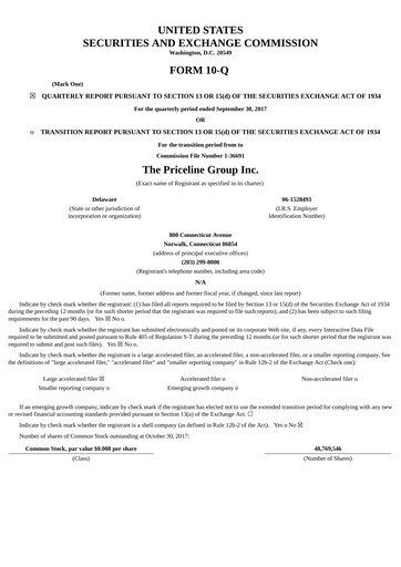 Thumbnail Booking Holdings (Booking.com) Quarterly Report 2017-q3