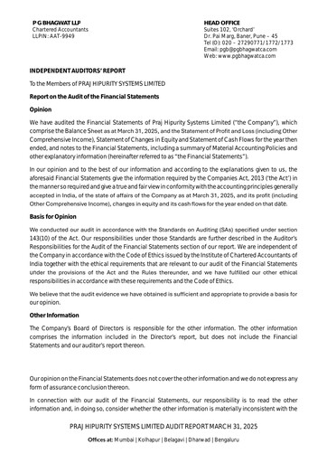 Thumbnail Praj Industries
 Financial Statement 2024-2025