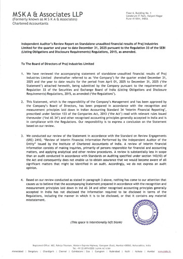 Thumbnail Praj Industries
 Quarterly Report 2025-q4