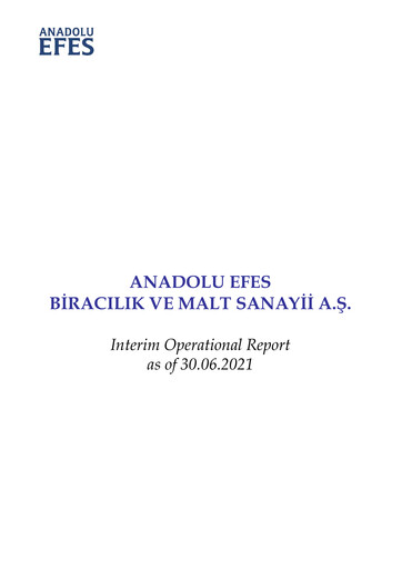 Thumbnail Efes Beverage Group
 Half-year Report 2021-h1