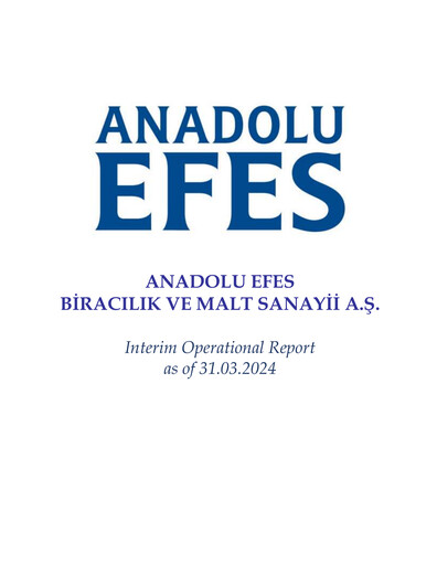 Thumbnail Efes Beverage Group
 Quarterly Report 2024-q1