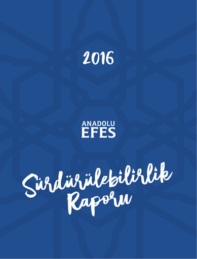 Thumbnail Efes Beverage Group
 Sustainability Report 2016