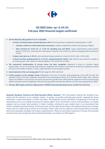 Thumbnail Carrefour Quarterly Report 2025-q3