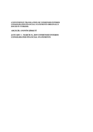 Thumbnail Arçelik Quarterly Report 2019-q1
