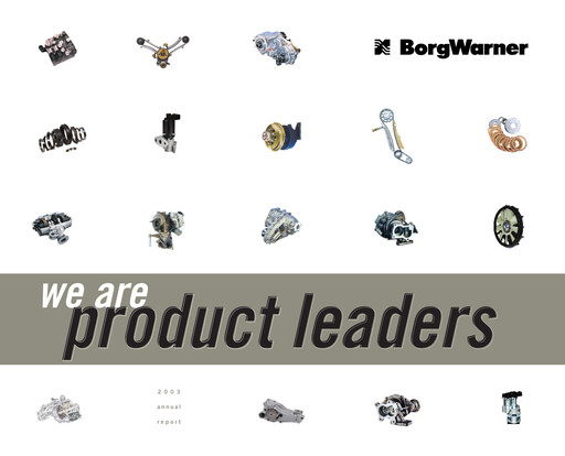 Thumbnail BorgWarner Annual Report 2003