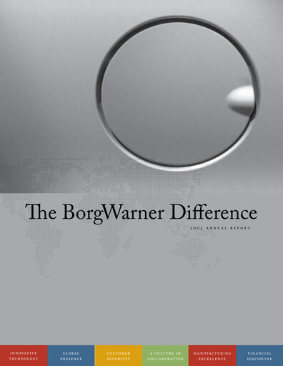 Thumbnail BorgWarner Annual Report 2005