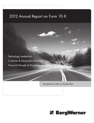 Thumbnail BorgWarner Annual Report 2012