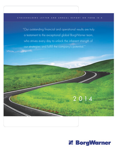 Thumbnail BorgWarner Annual Report 2014