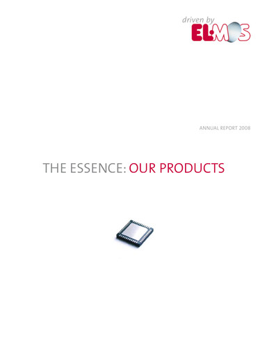 Thumbnail Elmos Semiconductor Annual Report 2008