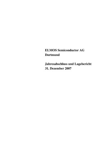 Thumbnail Elmos Semiconductor Financial Statement 2007