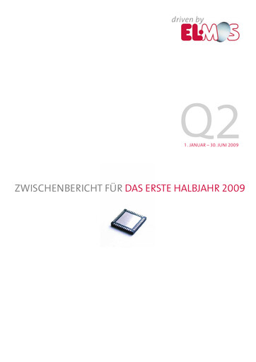 Miniature Elmos Semiconductor Rapport semestriel 2009-h1