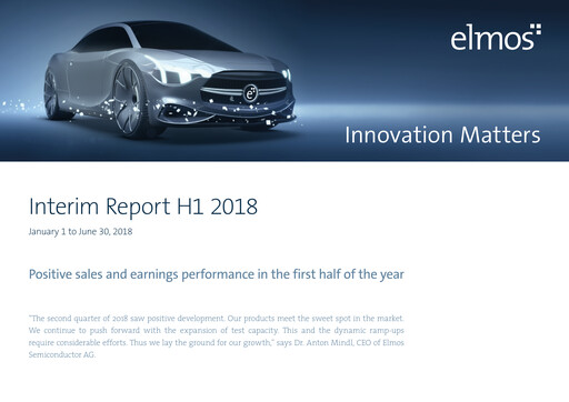 Thumbnail Elmos Semiconductor Half-year Report 2018-h1