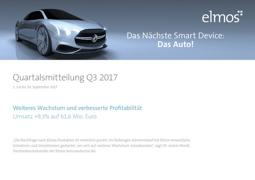 Thumbnail Elmos Semiconductor Quarterly Report 2017-q3